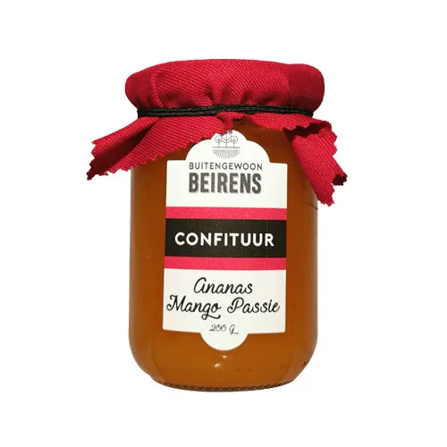 Buitengewoon Beirens Ananas Mango Passie confituur 200 ml 