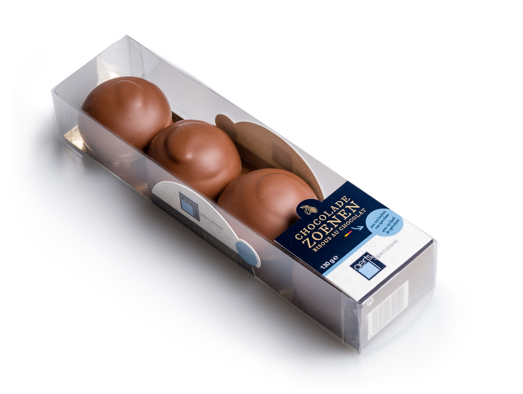 [15002] Aerts speculaas Chocoladesnoezen melk (doosje met 4 st) 130g