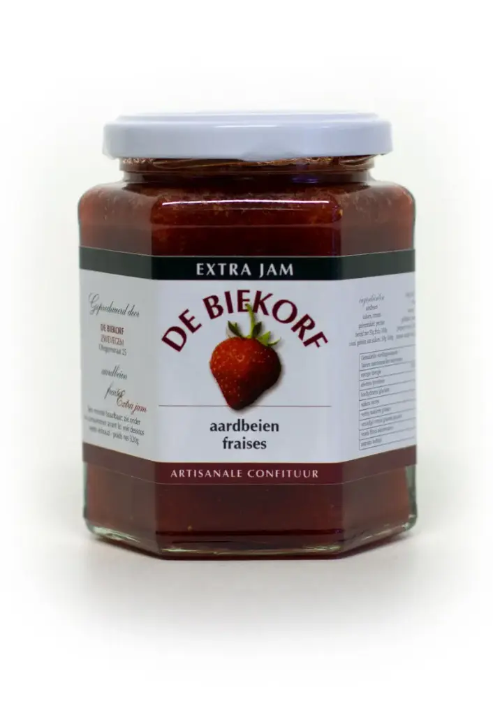 Artisanale confituur Biekorf aardbei XL