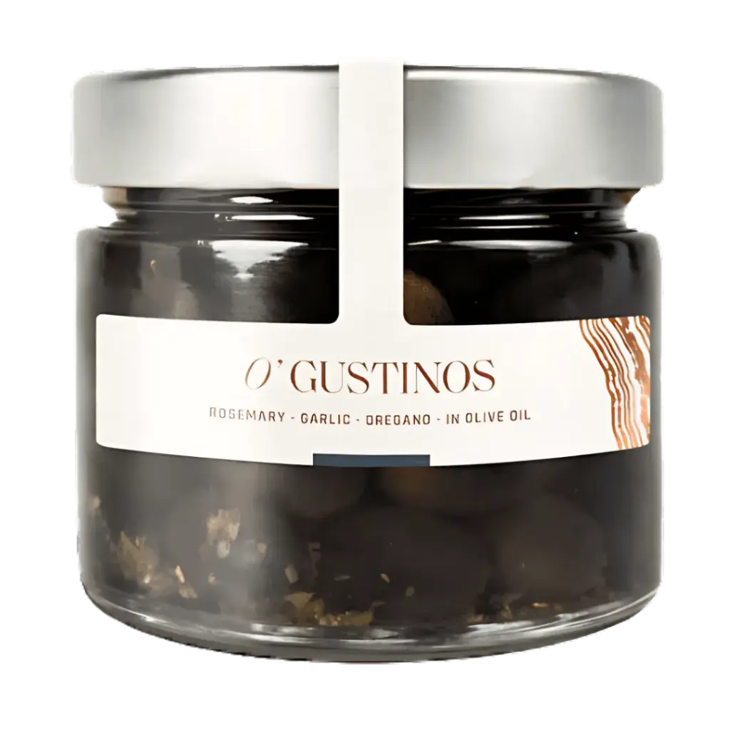 [14017] TierraLou O'gustinos Zwarte Olijven op olijfolie  280 g