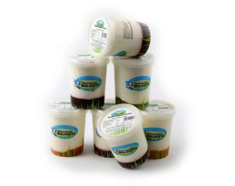 Hoeve yoghurt mager 4 vruchten 500 ml