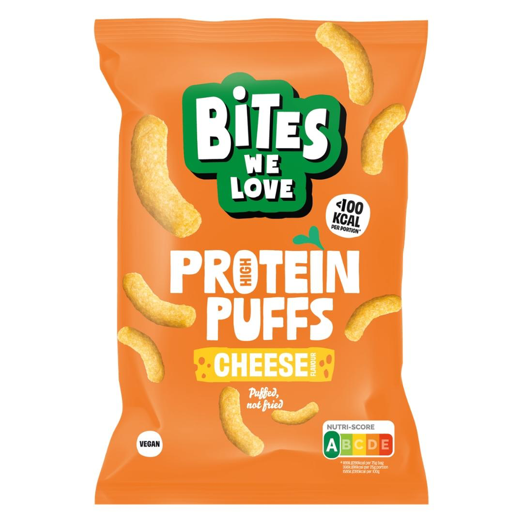 BitesWeLove  Protein Puffs - Vegan Cheese 75g
