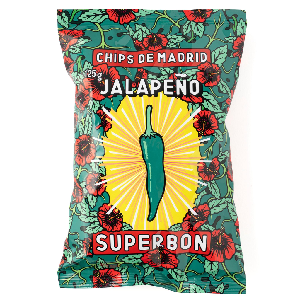 [08003] Superbon Chips  met Jalapeño 125g 