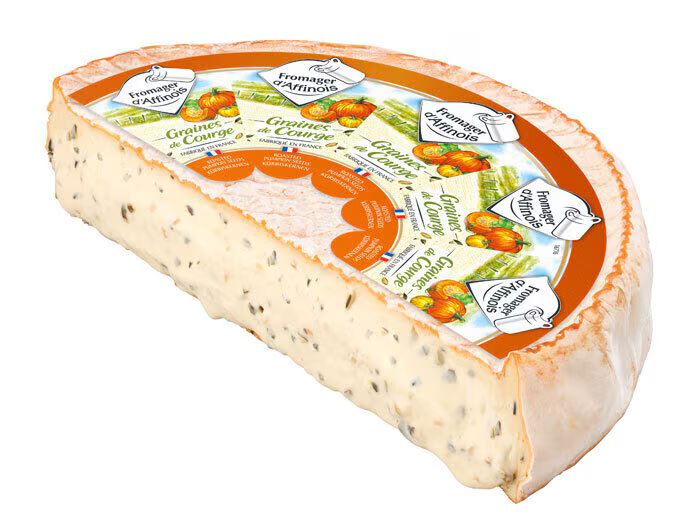 Affinois kaas met Geroosterde Pompoenpitten 