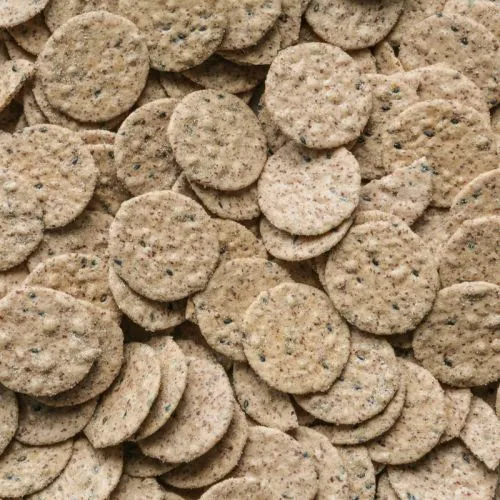 Delidaele rijstcrackers black pepper zakje 100g 