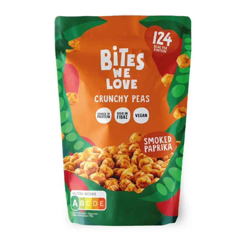 BitesWeLove  Crunchy Peas  Smoked Paprika 100g 