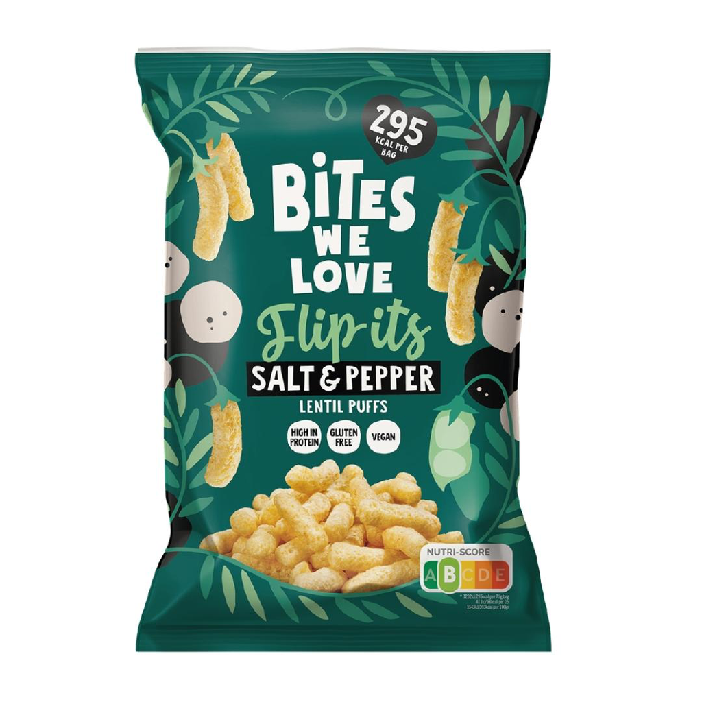 BitesWeLove Protein Puffs - Salt & Pepper 75g