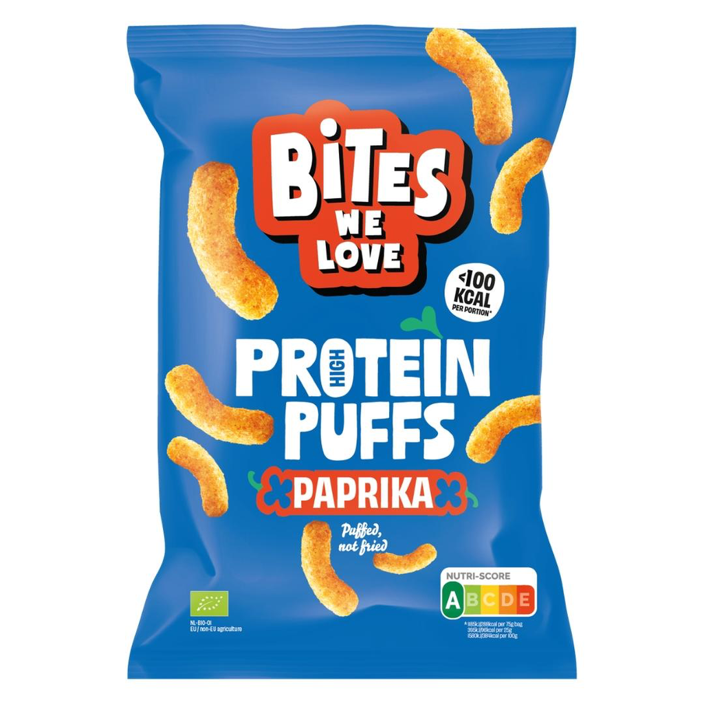 BitesWeLove  Protein Puffs – Paprika 75g