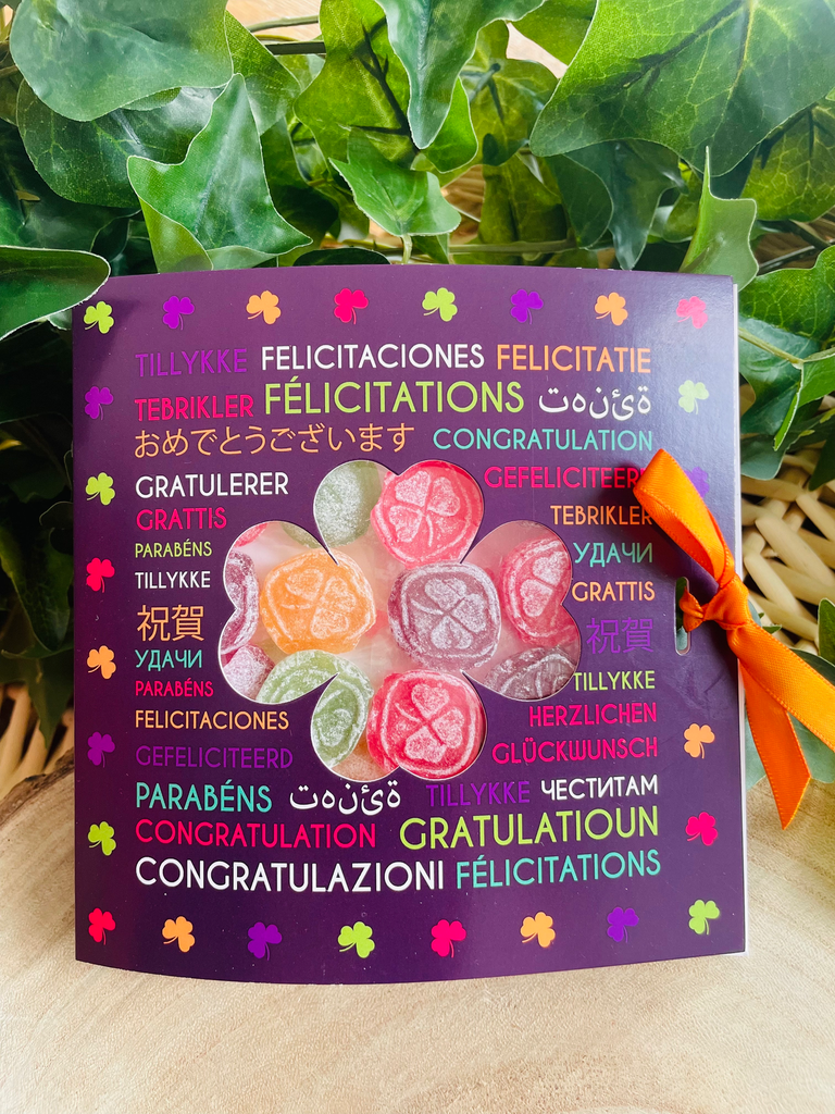 [76006] Lucky sweet Snoepjes kaart Gefeliciteerd 65g