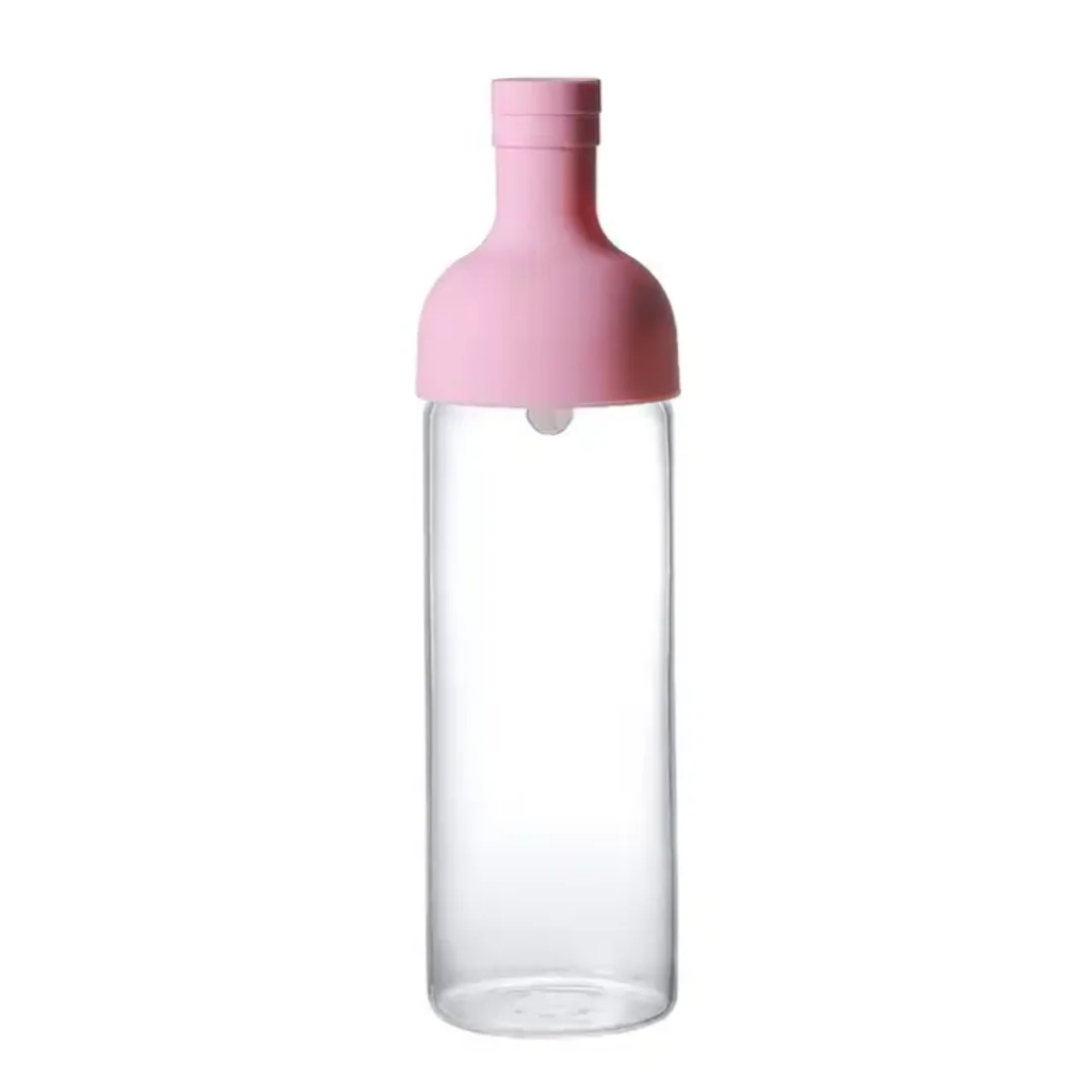 [46004] Zijtak Theefles met filter - roze