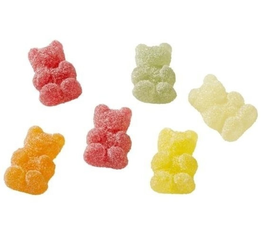 Snoep zure beertjes