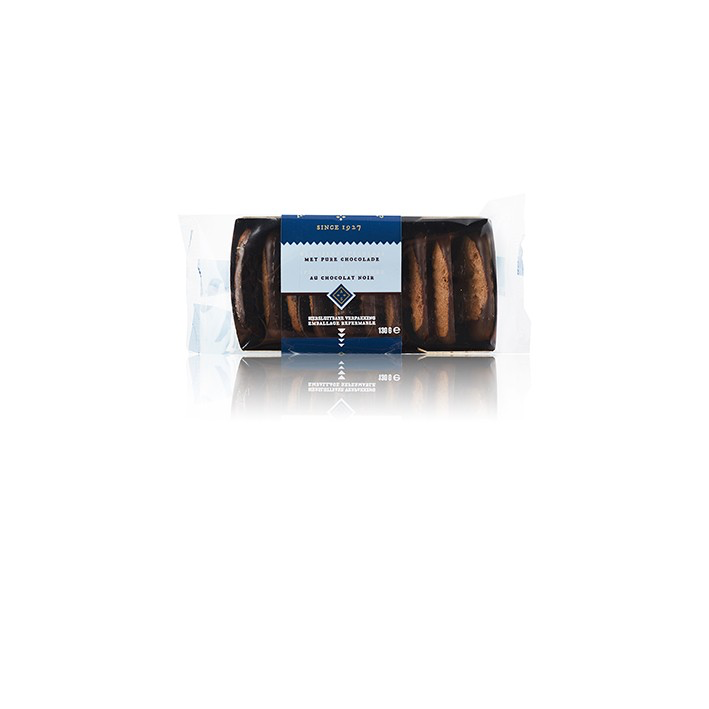 [74008] Aerts Speculaas Klassieke speculaas met pure chocolade 130g