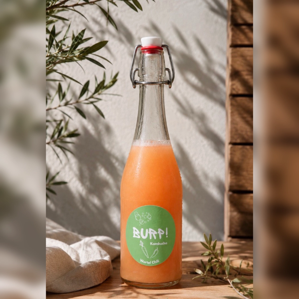 Burp kombucha Wortel Gember Chili   750ml