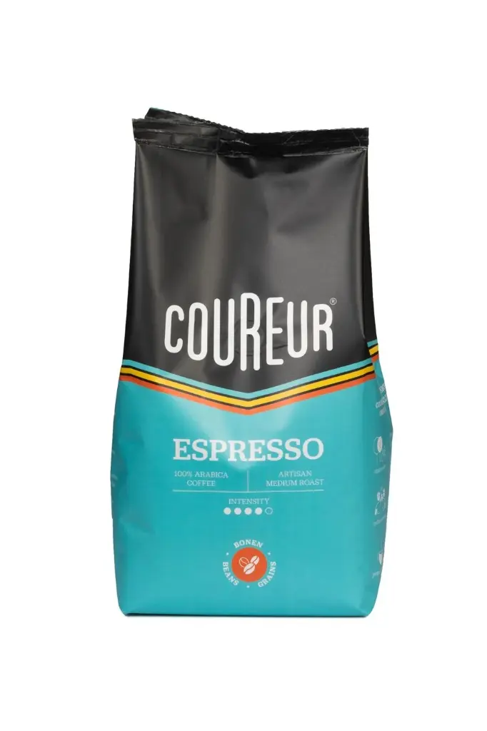 [03015] Grootmoeders Koffie 'Coureur' Espresso bonen 500gr