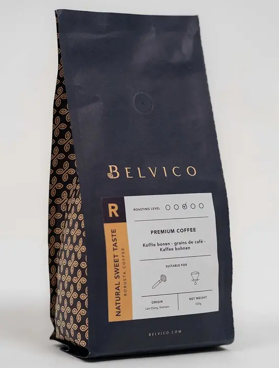Belvico Robusta Premium koffiebonen 500gr