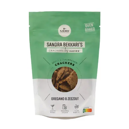 [56001] Xavies Crackers Oregano Zeezout 125gr