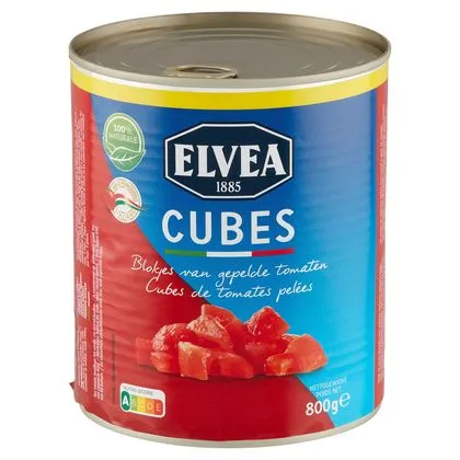 [90010] Elvea Tomaten Cubes 800g bel