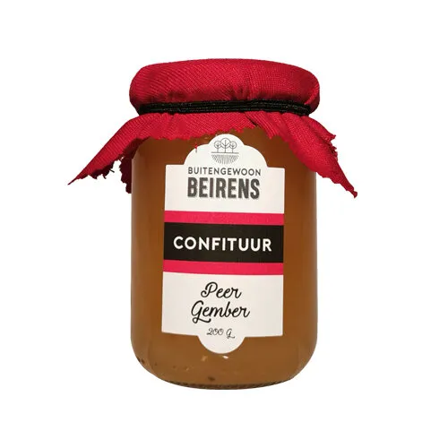 [51004] Buitengewoon Beirens Peer Gember confituur 200 ml