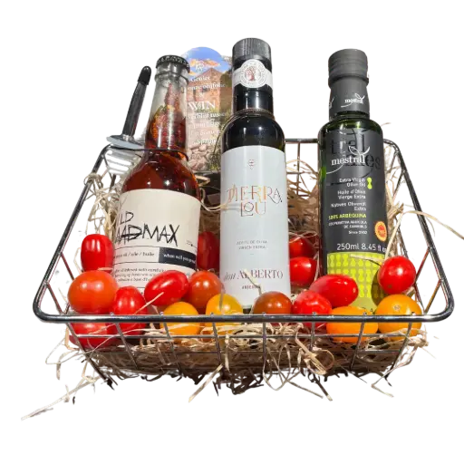 Geschenkmand  met olijfolie