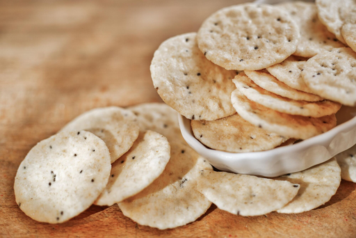 [78001] Delidaele rijstcrackers zeezout zakje 100g