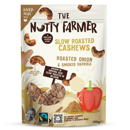 The Nutty Farmer Cashews Roasted Onion & Smoked Paprika 100g