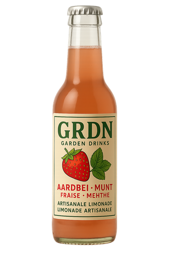 GRDN Limonade Aardbei & Munt 33cl